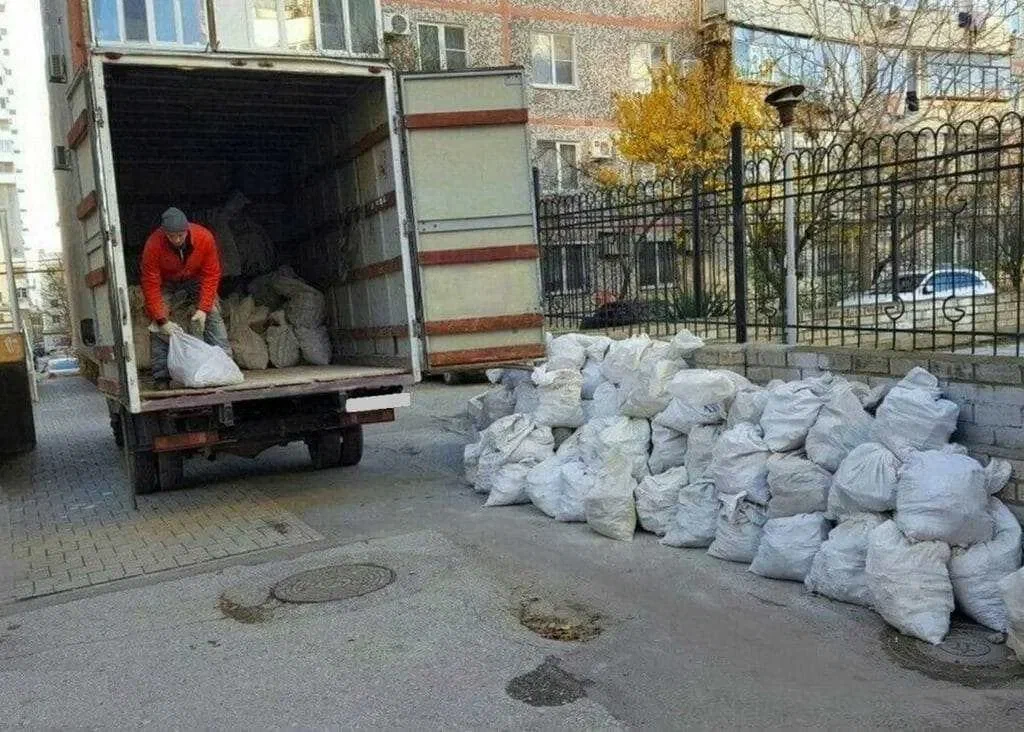 Вывоз мусора после переезда в Гае в октябре