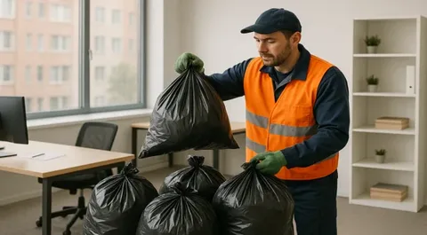 Уборка и вывоз мусора после мероприятий в Гае в октябре
